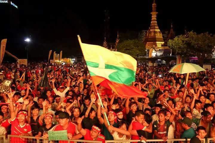 マレーシャーSEAGAMESに参加するミャンマーサッカーチムー